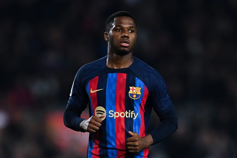 Manchester United-linked Ansu Fati hopes to stay at Barcelona for "many more years".