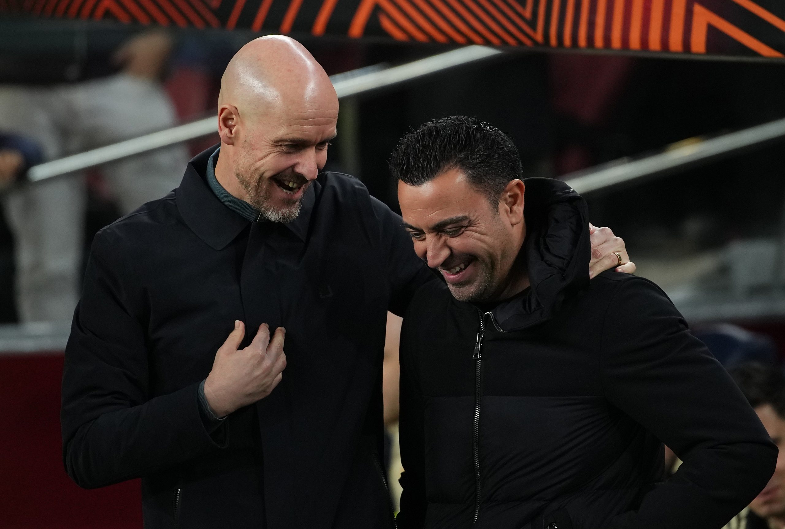 Barcelona boss Xavi praises Erik ten Hag and Manchester United after Europa League draw.