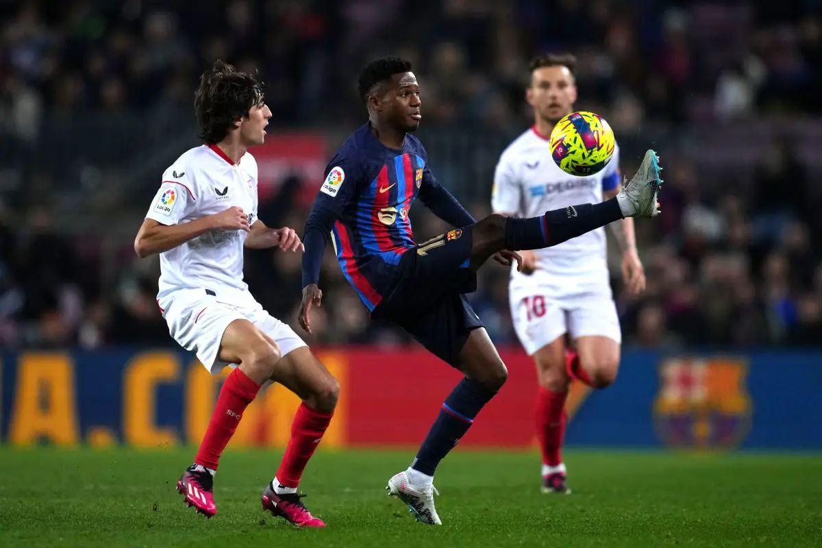 Ansu Fati has fallen down the attacking pecking order under Barcelona manager Xavi (Photo by Alex Caparros/Getty Images)