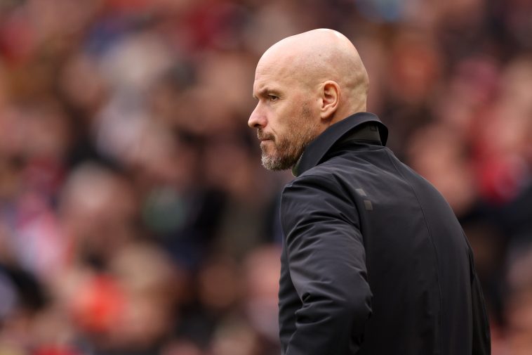 Erik ten Hag of Manchester United. (Photo by Richard Heathcote/Getty Images)