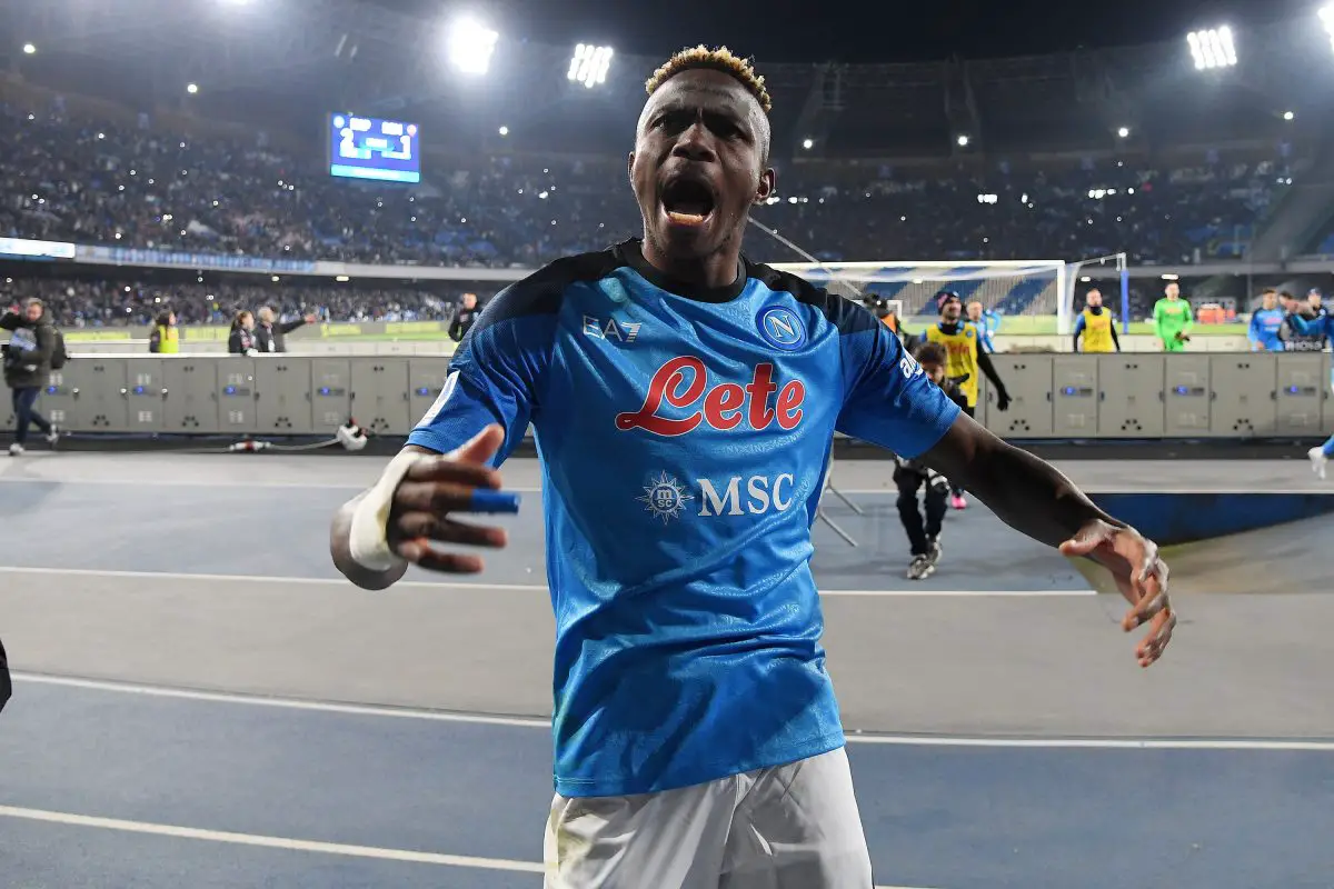 Manchester United will have to pay at least €100 million for Napoli forward Victor Osimhen. 
