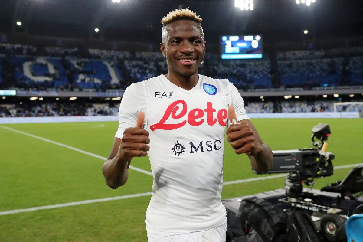 Napoli striker Victor Osimhen flattered about interest amidst Manchester United links. 