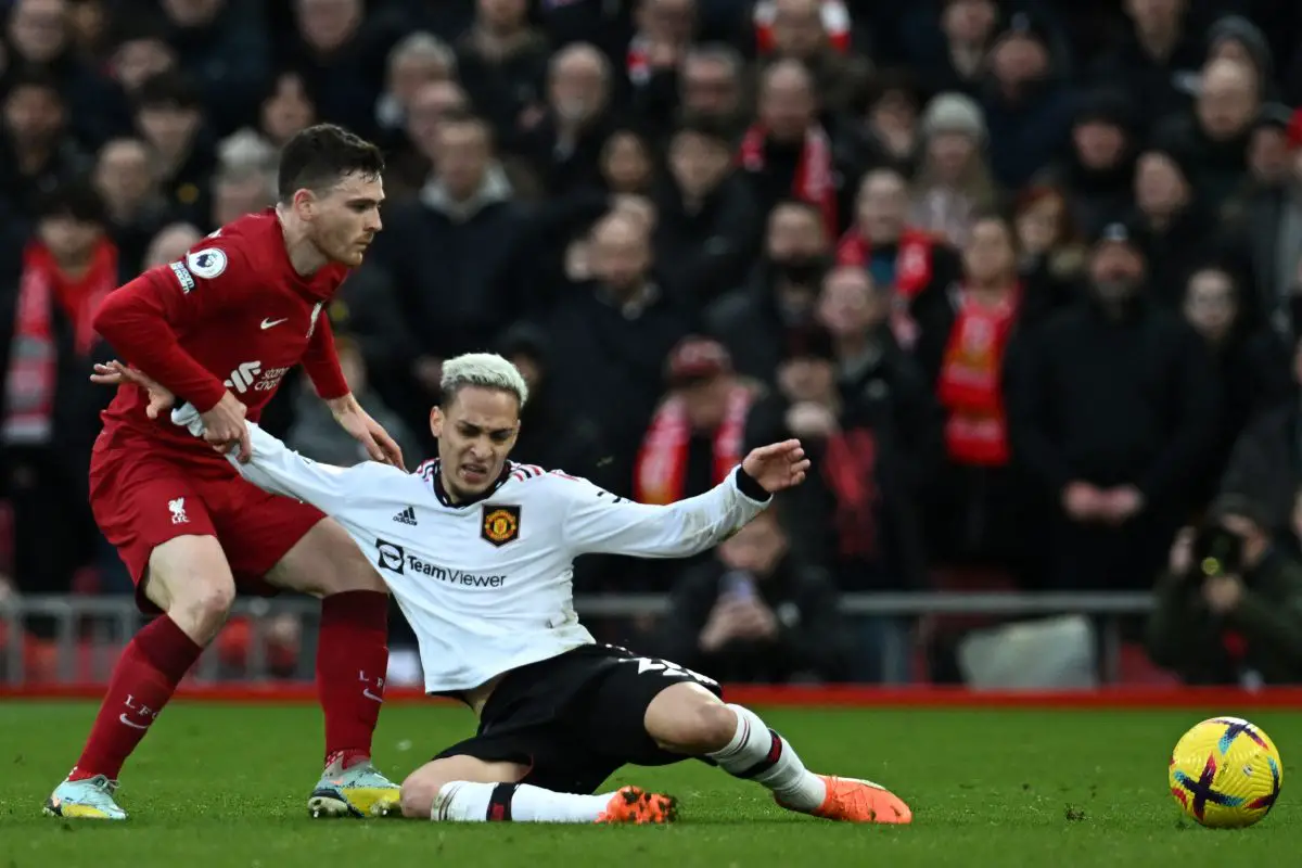 Manchester United forward Antony was hit hard by the loss to Liverpool.