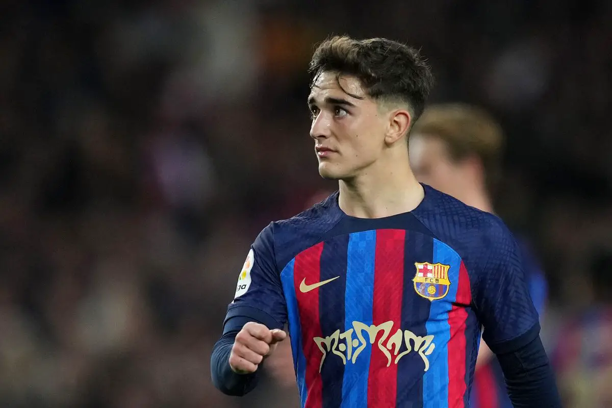 Manchester United target Gavi of FC Barcelona is set to become a free agent.
