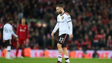 Luke Shaw "embarrassed" after Liverpool thrashing of Manchester United.