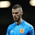 David de Gea of Manchester United looks on during the Emirates FA Cup fifth round match between Manchester United and West Ham United at Old Trafford on March 01, 2023 in Manchester, England