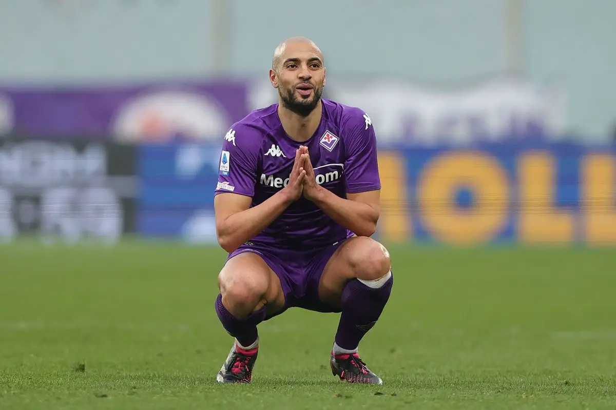 Fiorentina set a deadline for Manchester United target Sofyan Amrabat. (Photo by Gabriele Maltinti/Getty Images)