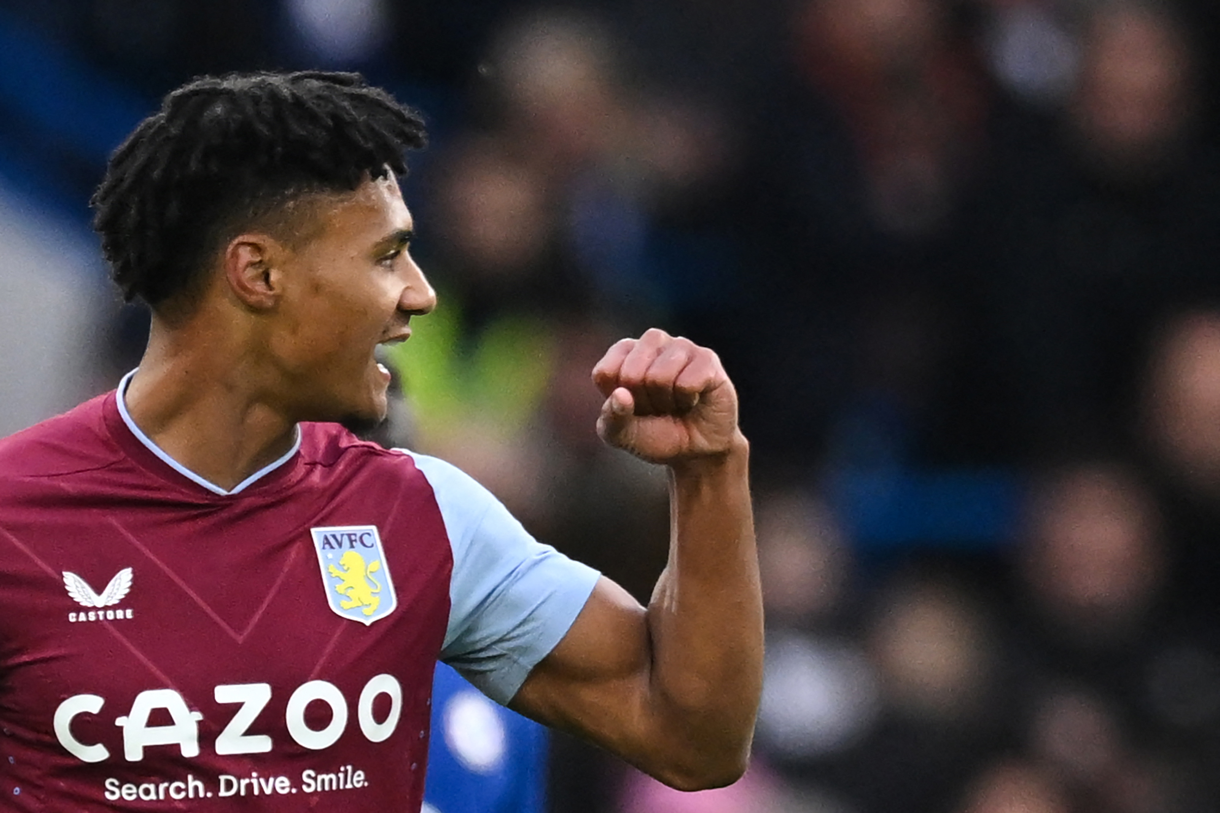 Aston Villa's English striker Ollie Watkins.