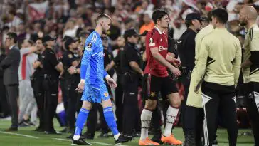 Manchester United's Spanish goalkeeper David de Gea