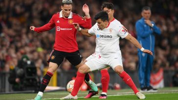 Peter Schmeichel "frustrated" with Manchester United forward Antony after Sevilla draw.