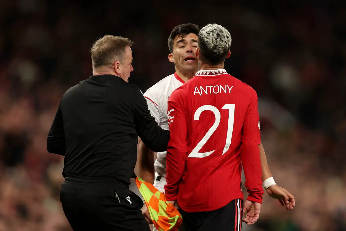 Antony of Manchester United really needs to step up his performance to retain his position in the club. (Photo by Catherine Ivill/Getty Images)