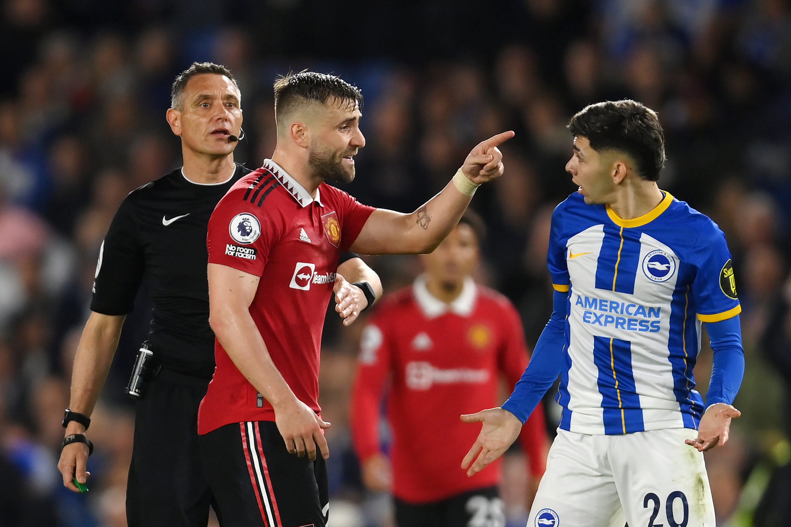 Manchester United star Luke Shaw returns to training following three months on the sidelines .