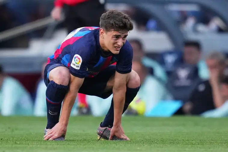Gavi "calm" about Barcelona future amidst Manchester United links.