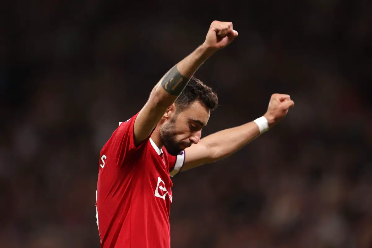 Bruno Fernandes of Manchester United believes that Cristiano Ronaldo still has a lot to offer at this age. (Photo by Catherine Ivill/Getty Images)