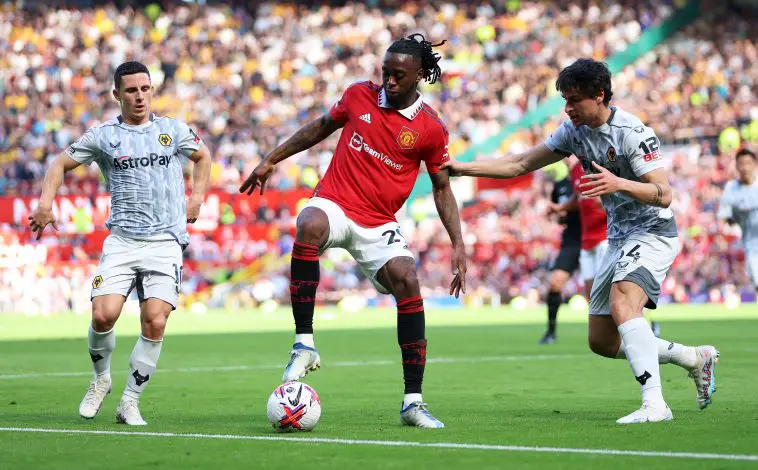Aaron Wan-Bissaka of Manchester United.