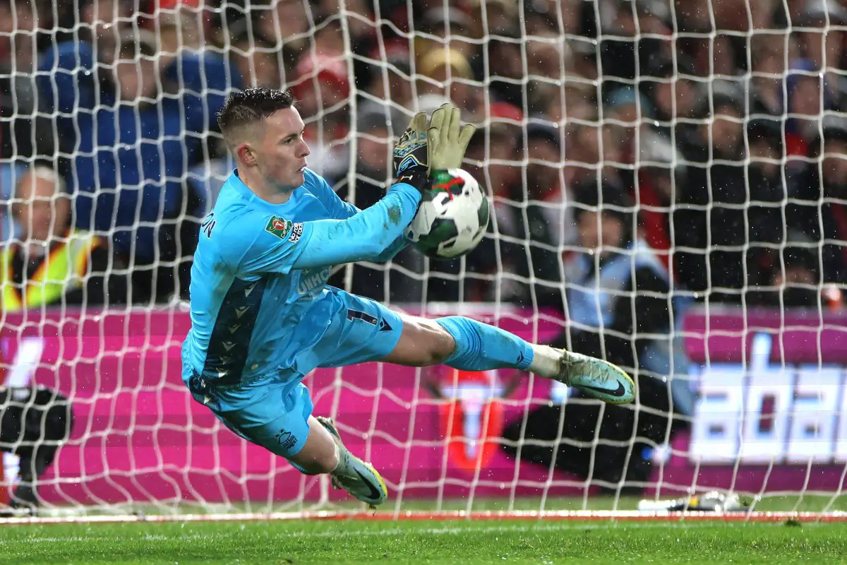 Manchester United shot-stopper Dean Henderson expected to provide cover for Andre Onana (Photo by Catherine Ivill/Getty Images)
