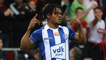 Manchester United are actively scouting Gent striker Gift Orban.