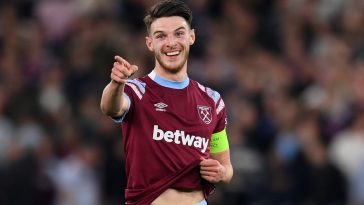 West Ham United midfielder Declan Rice expected to prefer Arsenal over Manchester United.