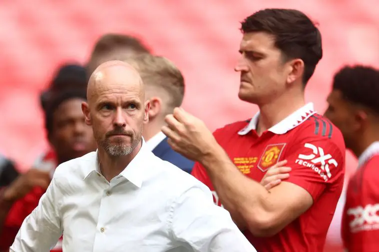 Erik ten Hag after Manchester United's loss in the 2023 FA Cup final against Manchester City.