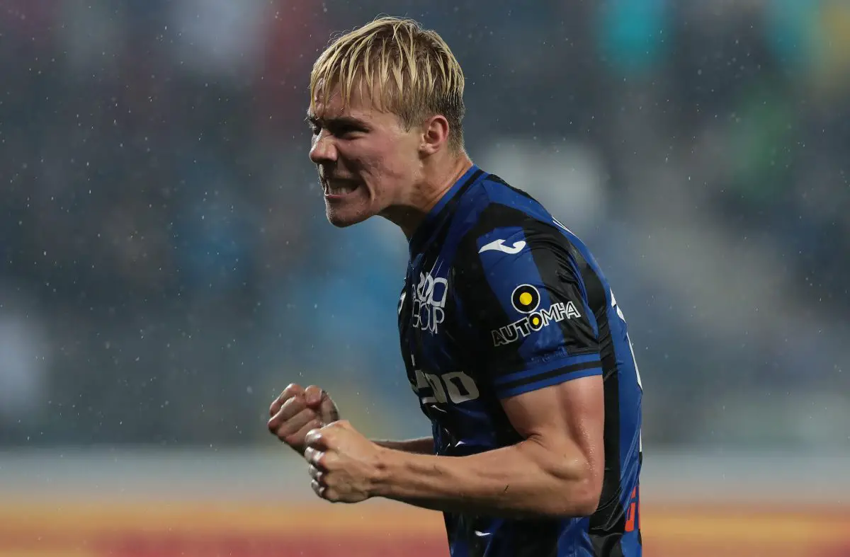Atalanta boss wants a club-record fee for Manchester United target Rasmus Hojlund.  (Photo by Emilio Andreoli/Getty Images) 