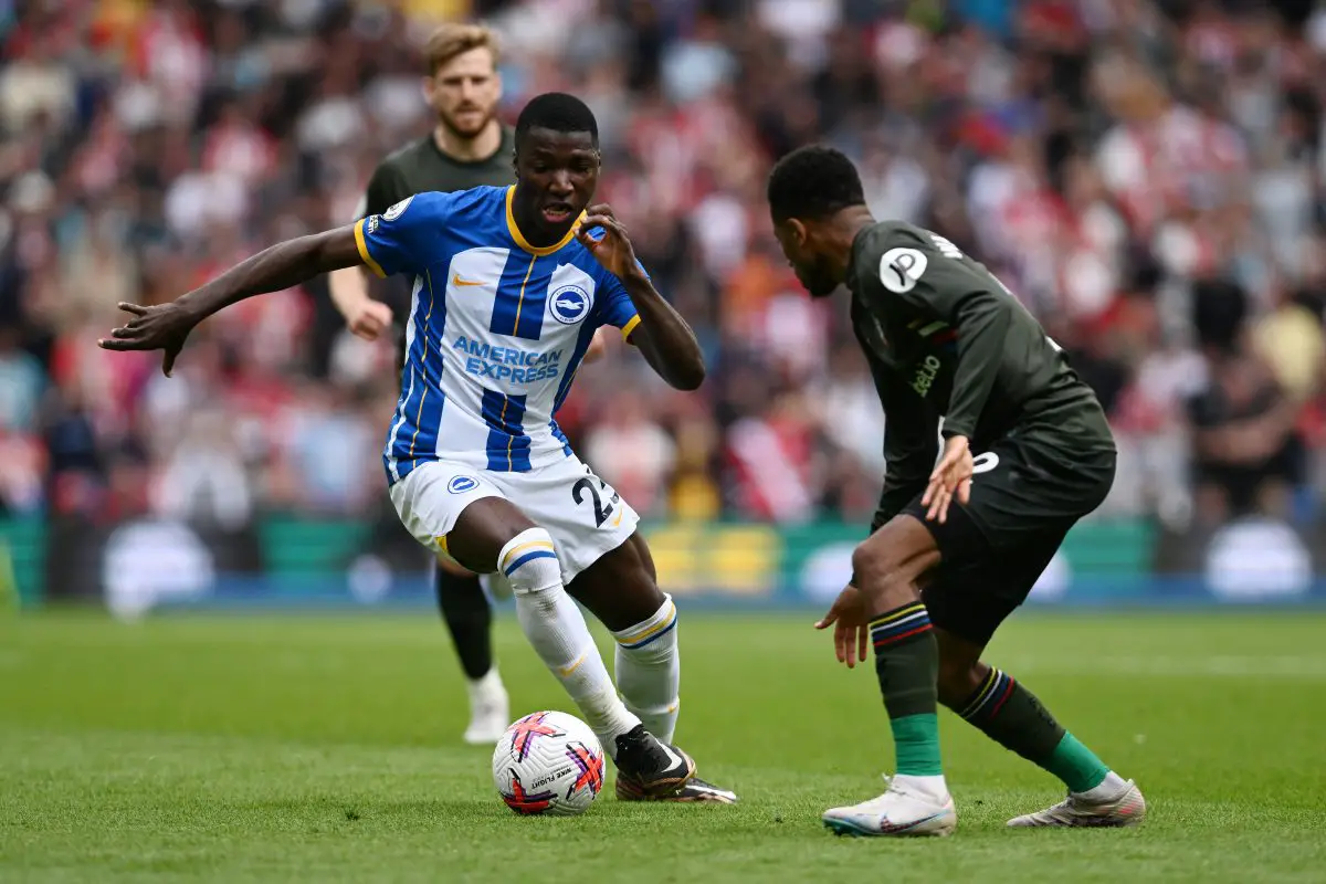 Brighton are eyeing a summer deal for Manchester United midfielder Moises Caicedo.  (Photo by Mike Hewitt/Getty Images)