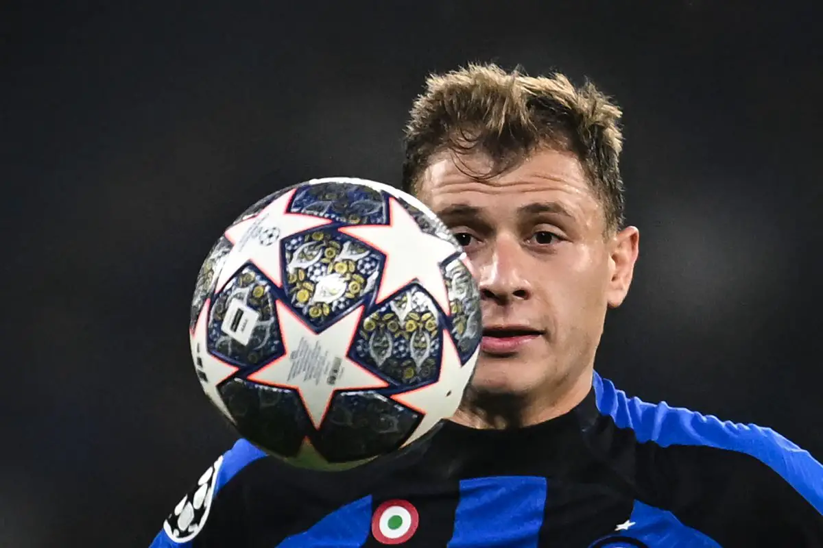 Manchester United were interested in signing Inter Milan ace Nicolo Barella, with an offer close to being submitted. (Photo by PAUL ELLIS/AFP via Getty Images)
