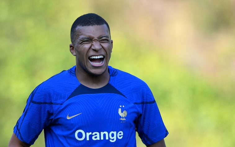 Manchester United are monitoring Kylian Mbappe (Photo by FRANCK FIFE/AFP via Getty Images)