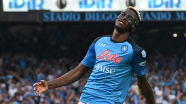 Napoli striker Victor Osimhen price tag discourages Manchester United move.