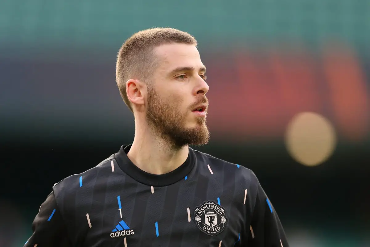 Manchester United legend David de Gea posted a cryptic message amid rumours about his short-term return to the club. (Photo by Fran Santiago/Getty Images)