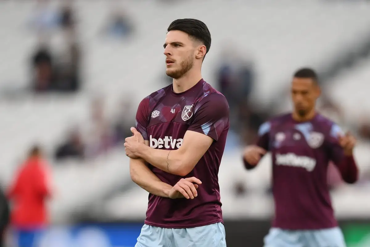 Arsenal 'closing in' on Manchester United target and West Ham United captain Declan Rice. 
