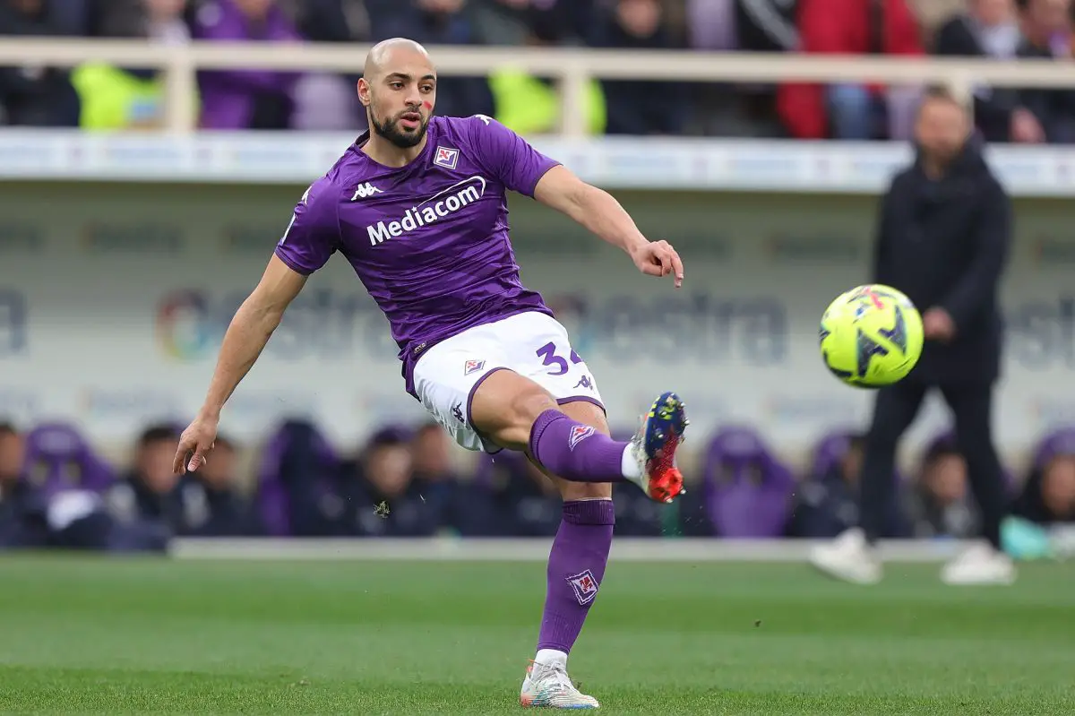 Fiorentina midfielder Sofyan Amrabat favours a move to Manchester United (Photo by Gabriele Maltinti/Getty Images)