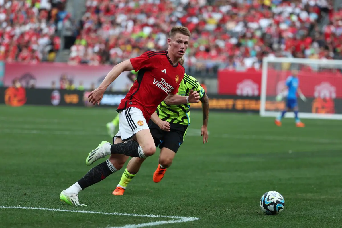 Fenerbahce made a late push to sign Manchester United midfielder Scott McTominay . (Photo by Al Bello/Getty Images)