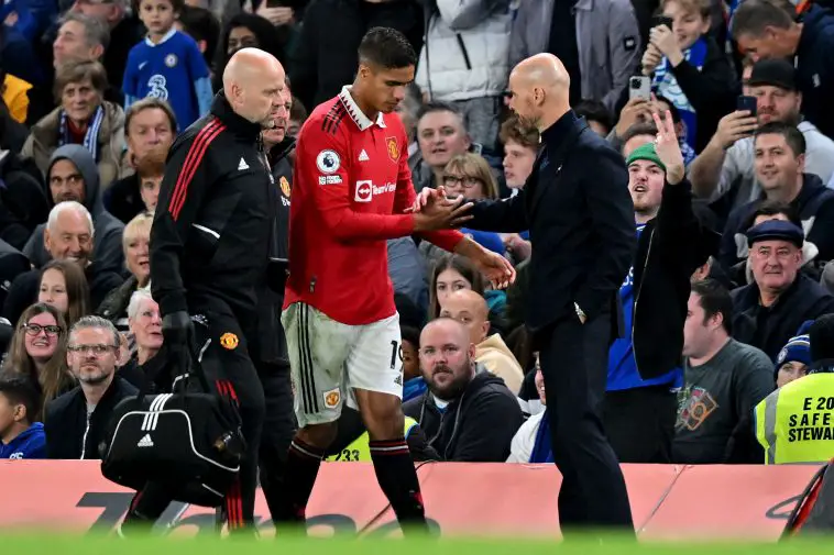 Manchester United manager Erik ten Hag affirmed that limited opportunity for Raphael Varane is due to tactical reasons.