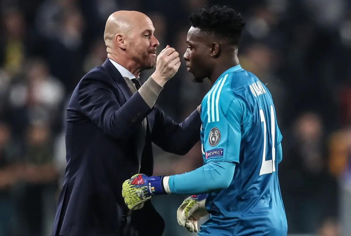 Erik ten Hag will be craving to work with former Ajax player Andre Onana (Photo credit should read ISABELLA BONOTTO/AFP via Getty Images)