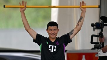 Bayern Munich officially unveil Manchester United summer target Kim Min-jae as new signing.