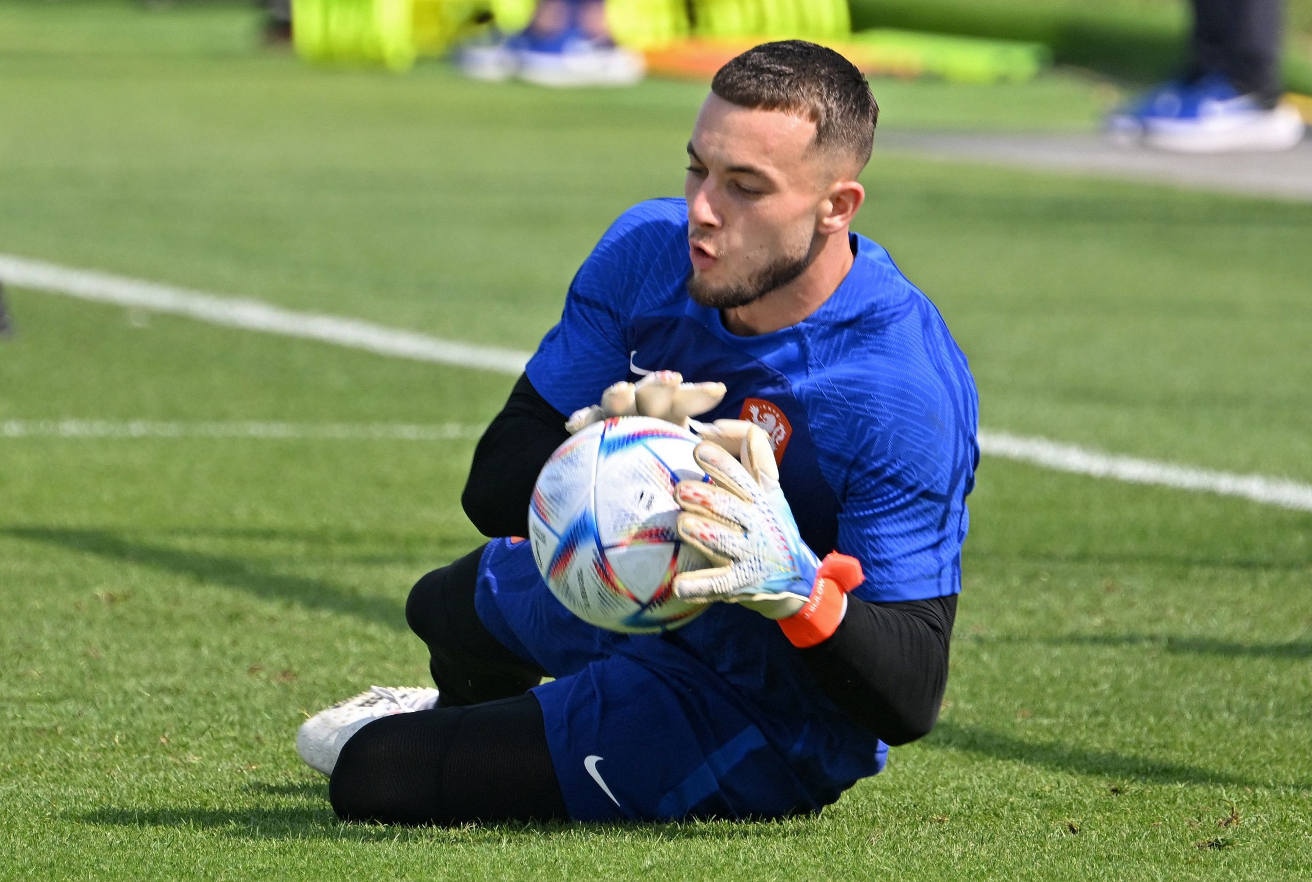 The Netherlands' goalkeeper Justin Bijlow