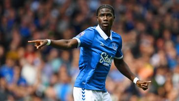Amadou Onana of Everton.