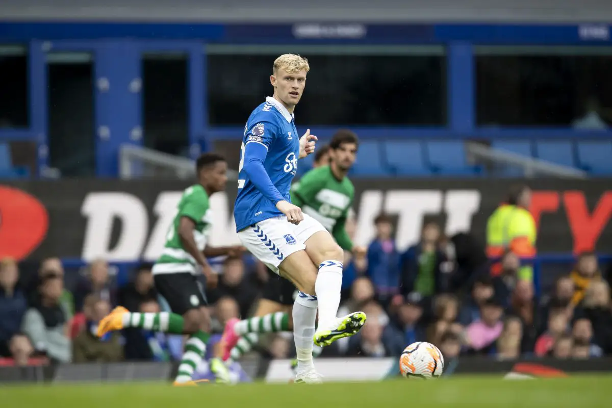 Manchester United will face fierce competition as they go after rising Everton star Jarrad Branthwaite.