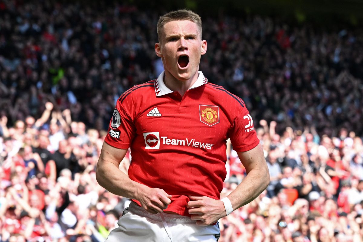 Erik ten Hag is happy to keep Scott McTominay at Manchester United this summer. (Photo by PAUL ELLIS/AFP via Getty Images)