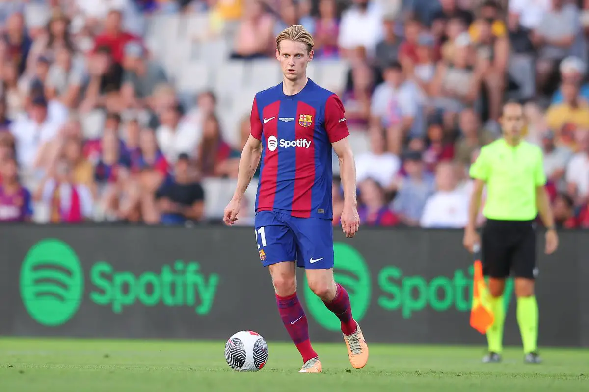 Manchester United wanted Frenkie de Jong but the player only wanted to stay at his club. (Photo by Eric Alonso/Getty Images)
