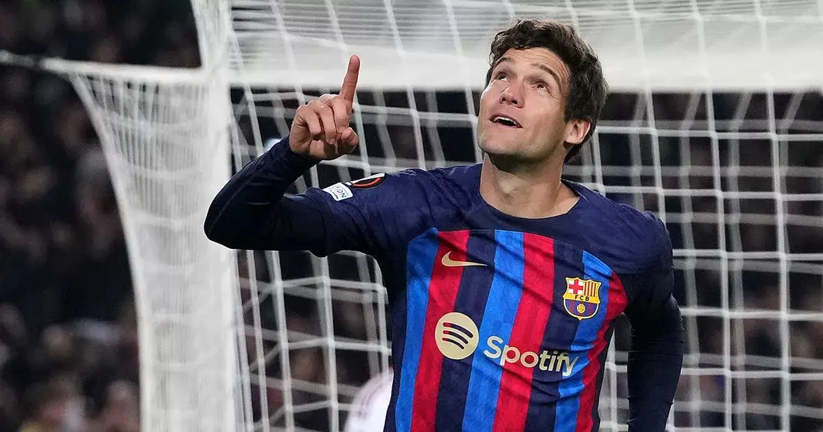 Barcelona ace Marcos Alonso wants to stay at Camp Nou this season amid links with Manchester United.  (Image: Photo by Alex Caparros/Getty Images)