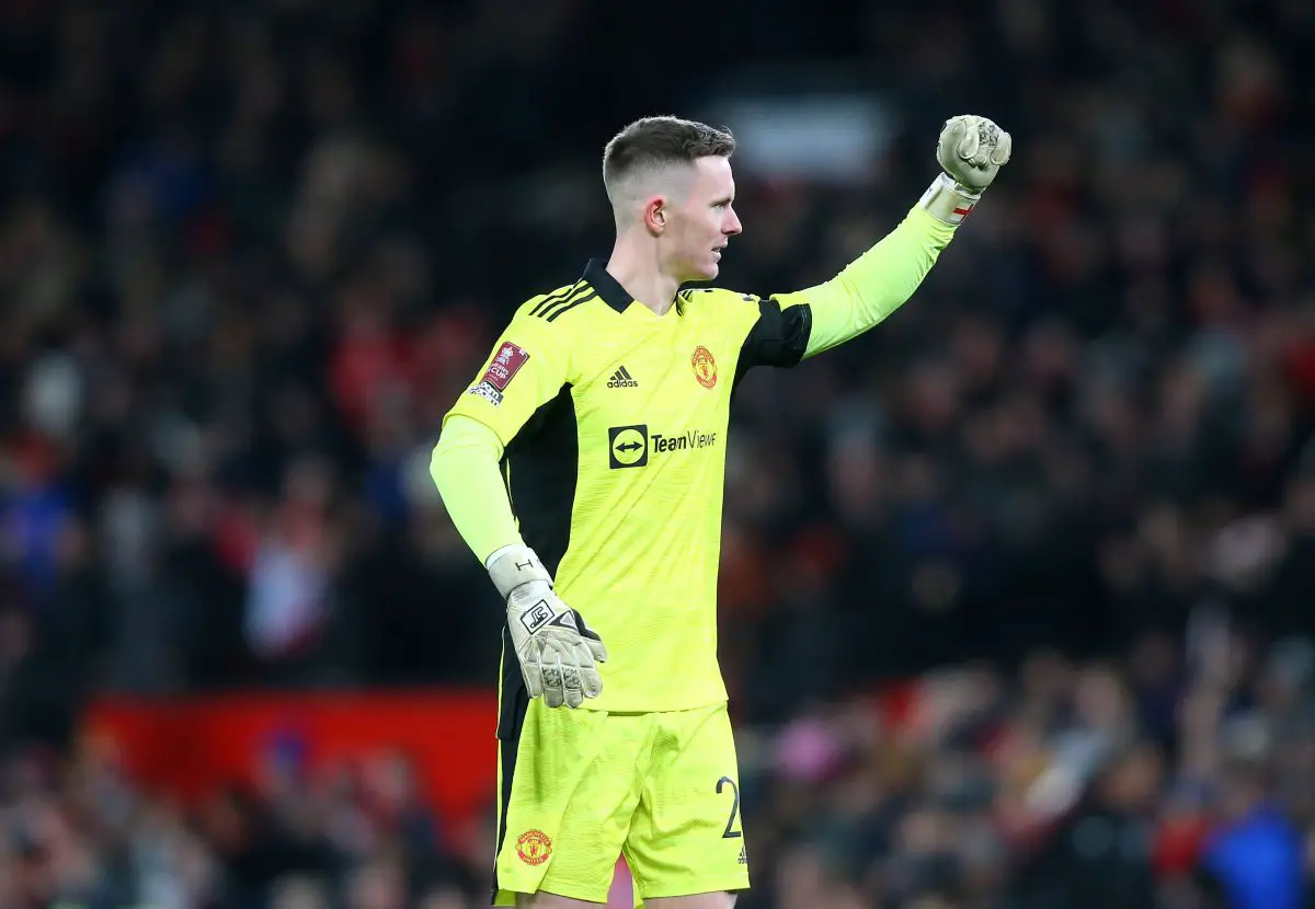 Manchester United star Dean Henderson could be on his way to Crystal Palace .  (Photo by Alex Livesey/Getty Images)