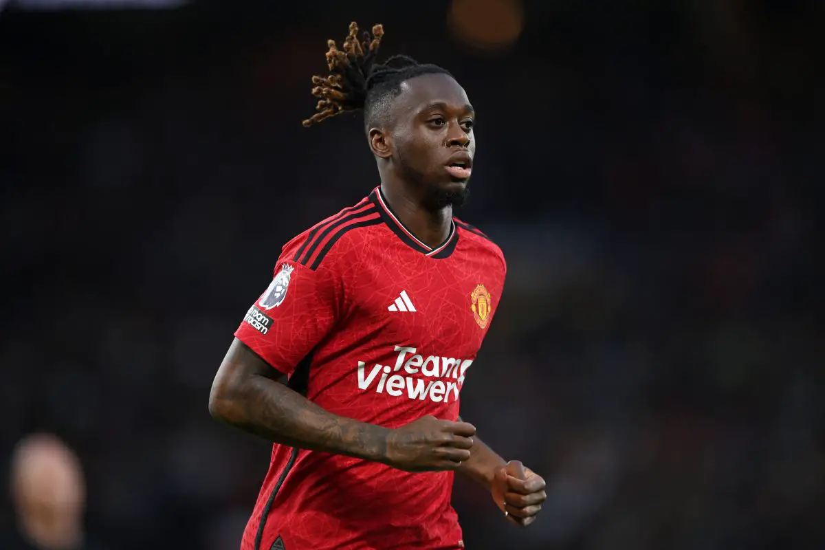 Manchester United plan to reward Aaron Wan-Bissaka for his improved form with a new contract proposal.  (Photo by Gareth Copley/Getty Images)