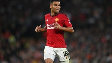 Casemiro of Manchester United (Photo by Gareth Copley/Getty Images)