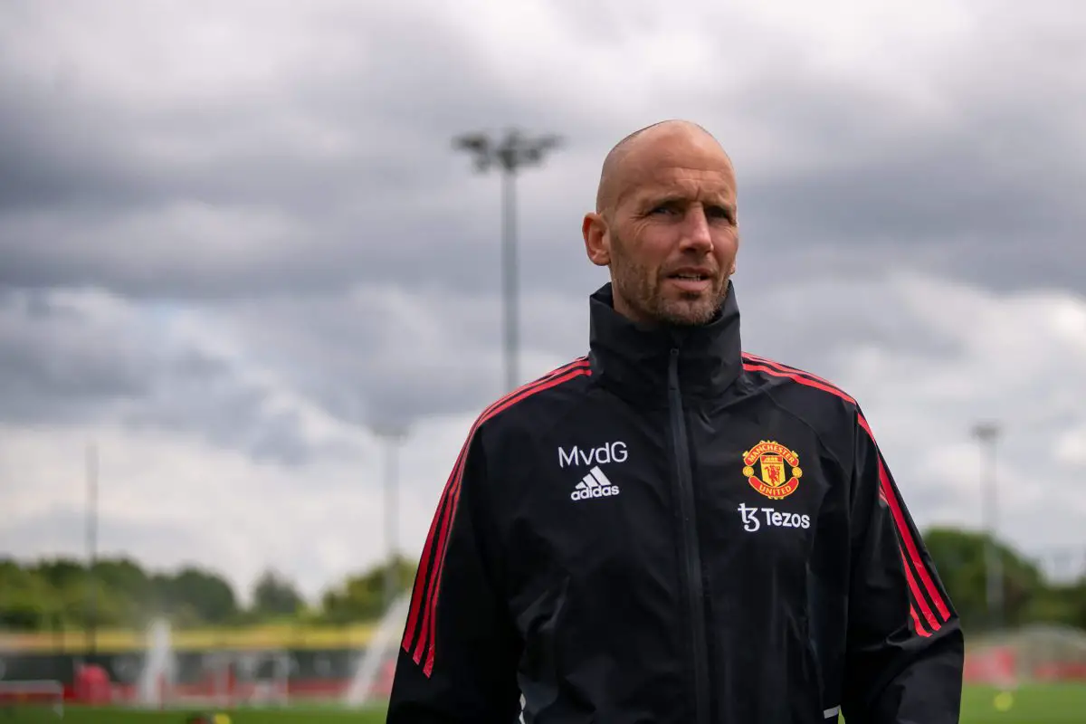 Manchester United assistant coach Mitchell van der Gaag