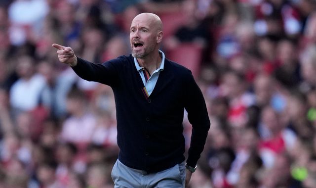 Manchester United boss Erik ten Hag defends Harry Maguire in his press conference. 