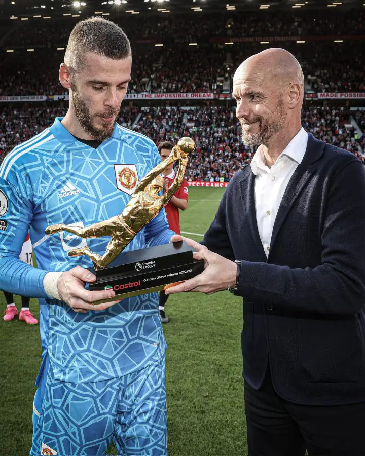 Manchester United legend David de Gea posted a cryptic message amid rumours about his short-term return to the club. (Credit: Manchester United)