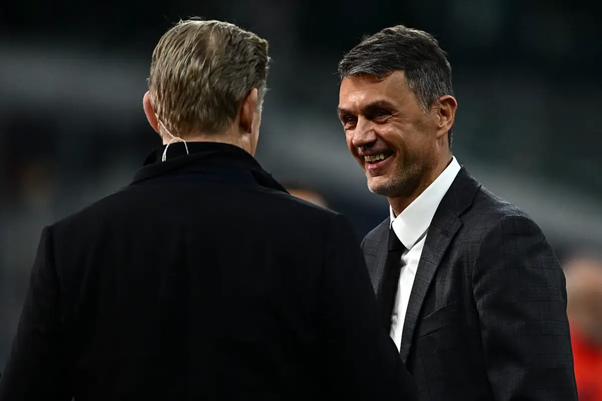 Italian technical director Paolo Maldini  (Photo by GABRIEL BOUYS/AFP via Getty Images)