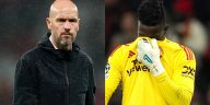 Manchester United manager Erik ten Hag and Andre Onana (Credit: Sky Sports/Manchester United)