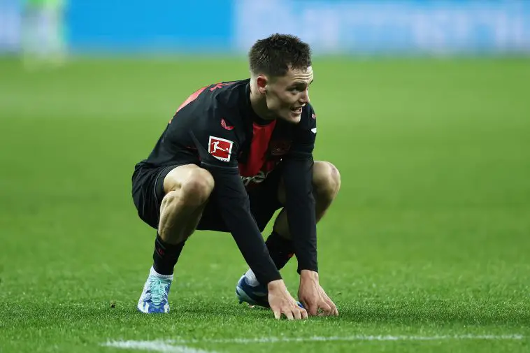 Florian Wirtz of Leverkusen (Photo by Christof Koepsel/Getty Images)